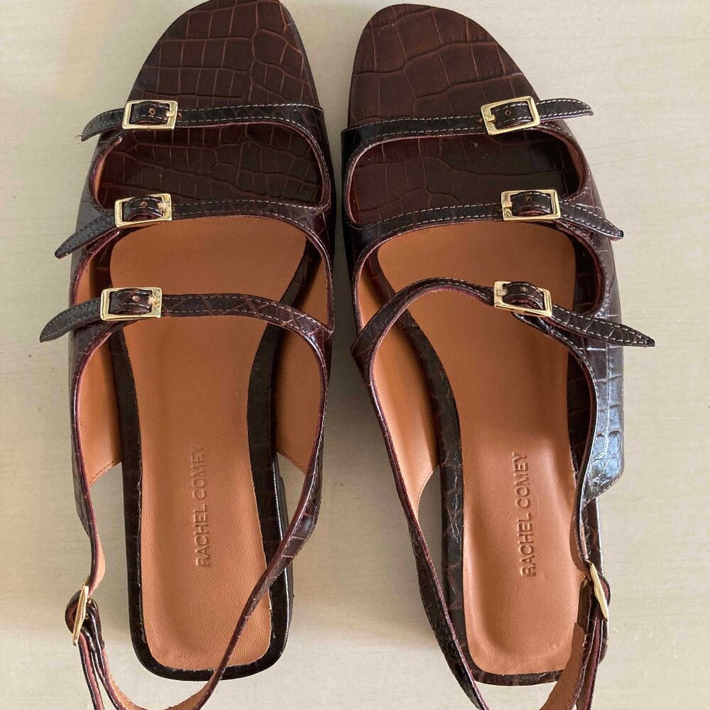 Rachel Comey Keene Sandals in Brown Croc Size 5